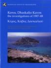 Image for Keros, Dhaskalio Kavos  : the investigations of 1987-88