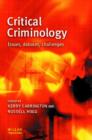 Image for Critical criminology  : issues, debates, challenges