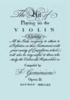 Image for The Art of Playing the Violin. [Facsimile of 1751 Edition].