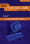 Image for Basic Word 2000-2003: Teacher&#39;s book : Pt.1 : Teacher&#39;s Book : Pt.2 : Teacher&#39;s Book