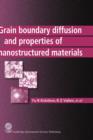 Image for Grain Boundary Diffusion and Properties of Nanostructured Materials