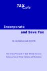 Image for Incorporate and Save Tax