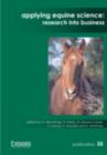 Image for Applying equine science: research into business