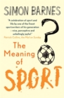 Image for The meaning of sport