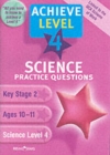 Image for Achieve level 4 science: Practice questions