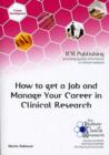 Image for How to get a job and manage your career in clinical research
