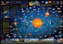 Image for Solar system children&#39;s map flat laminated