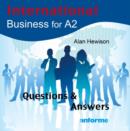 Image for International Business for A2: Questions and Answers : CD + Site Licence