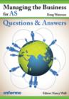Image for Managing the Business: Questions and Answers