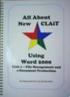 Image for All About New CLAiT Using Microsoft Word 2000 : Unit 1 - File Management and e-Document Production