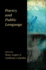 Image for Poetry and public language