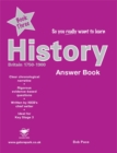 Image for So You Really Want to Learn History Book 3 Answer Book