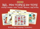 Image for BSL Mini TOPICS for TOTS: : Greetings &amp; Manners, Colours, Weather, Minibeasts, Happy Birthday: British Sign Language Vocabulary