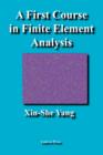 Image for A first course in finite element analysis