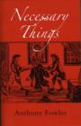 Image for Necessary Things : A Historical Novel for Today