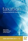 Image for Taxation  : incorporating the Finance Act 2011