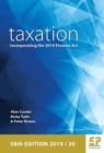 Image for Taxation incorporating the 2019 Finance Act 2019/20 (38th edition )