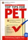 Image for The Official Top Tips for PET Paperback with CD-ROM