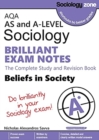 Image for AQA Sociology BRILLIANT EXAM NOTES: Beliefs in Society: A-level
