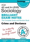 Image for AQA Sociology BRILLIANT EXAM NOTES: Crime and Deviance: A-level