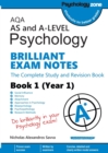 Image for AQA AS and A-level Psychology BRILLIANT EXAM NOTES (Year 1) : The Complete Study and Revision Book