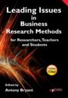 Image for Leading issues in business research methodsVol. 1