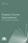 Image for Degree Course Descriptions
