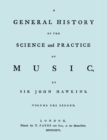 Image for A General History of the Science and Practice of Music. Vol.2 of 5. [Facsimile of 1776 Edition of Vol.2.]
