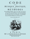 Image for Code De Musique Pratique, Ou Methodes. (Facsimile 1760 Edition).