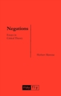Image for Negations : Essays in Critical Theory