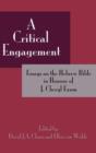 Image for A Critical Engagement : Essays on the Hebrew Bible in Honour of J. Cheryl Exum