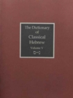 Image for The Dictionary of Classical Hebrew Volumes 5-8