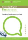 Image for Speaking Test Preparation Pack for First for Schools Paperback with DVD : First Certificate in English (FCE) for Schools