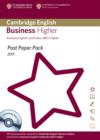 Image for Past Paper Pack for Cambridge English Business Higher 2011 Exam Papers and Teacher&#39;s Booklet with Audio CD