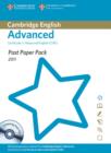 Image for Past Paper Pack for Cambridge English Advanced 2011 Exam Papers and Teacher&#39;s Booklet with Audio CD