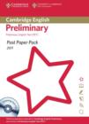 Image for Past Paper Pack for Cambridge English Preliminary 2011 Exam Papers and Teacher&#39;s Booklet with Audio CD