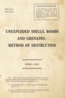 Image for Unexploded shells, bombs and grenades - method of destruction  : S.S. 622