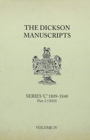 Image for THE DICKSON MANUSCRIPTS SERIES ‘C’ 1809-1840 PART 2 (1810)