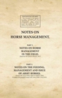 Image for Notes on horse managementParts 1 &amp; 2