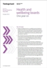 Image for Health and Wellbeing Boards