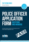 Image for Police officer application form: questions &amp; answers
