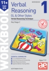 Image for 11+ Verbal Reasoning Year 3/4 GL &amp; Other Styles Workbook 1