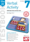 Image for 11+ Verbal Activity Year 5-7 Testbook 7: CEM Style Cloze Activity Tests