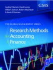 Image for Research methods for accounting and finance