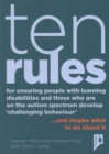 Image for 10 Rules for Ensuring People with Learning Disabilities and Those Who are on the Autism Spectrum Develop &#39;Challenging Behaviour&#39; : ...And Maybe What to Do About it