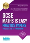 Image for GCSE maths is easyFull sets 1 &amp; 2 - Foundation,: Practice papers