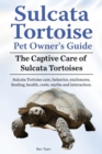 Image for Sulcata Tortoise Pet Owners Guide. The Captive Care of Sulcata Tortoises. Sulcata Tortoise care, behavior, enclosures, feeding, health, costs, myths and interaction.
