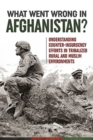 Image for What went wrong in Afghanistan?  : understanding counter-insurgency efforts in tribalized rural and Muslim environments