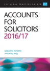 Image for Accounts for solicitors 2016/17