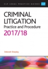Image for Criminal Litigation: Practice and Procedure 2017/2018